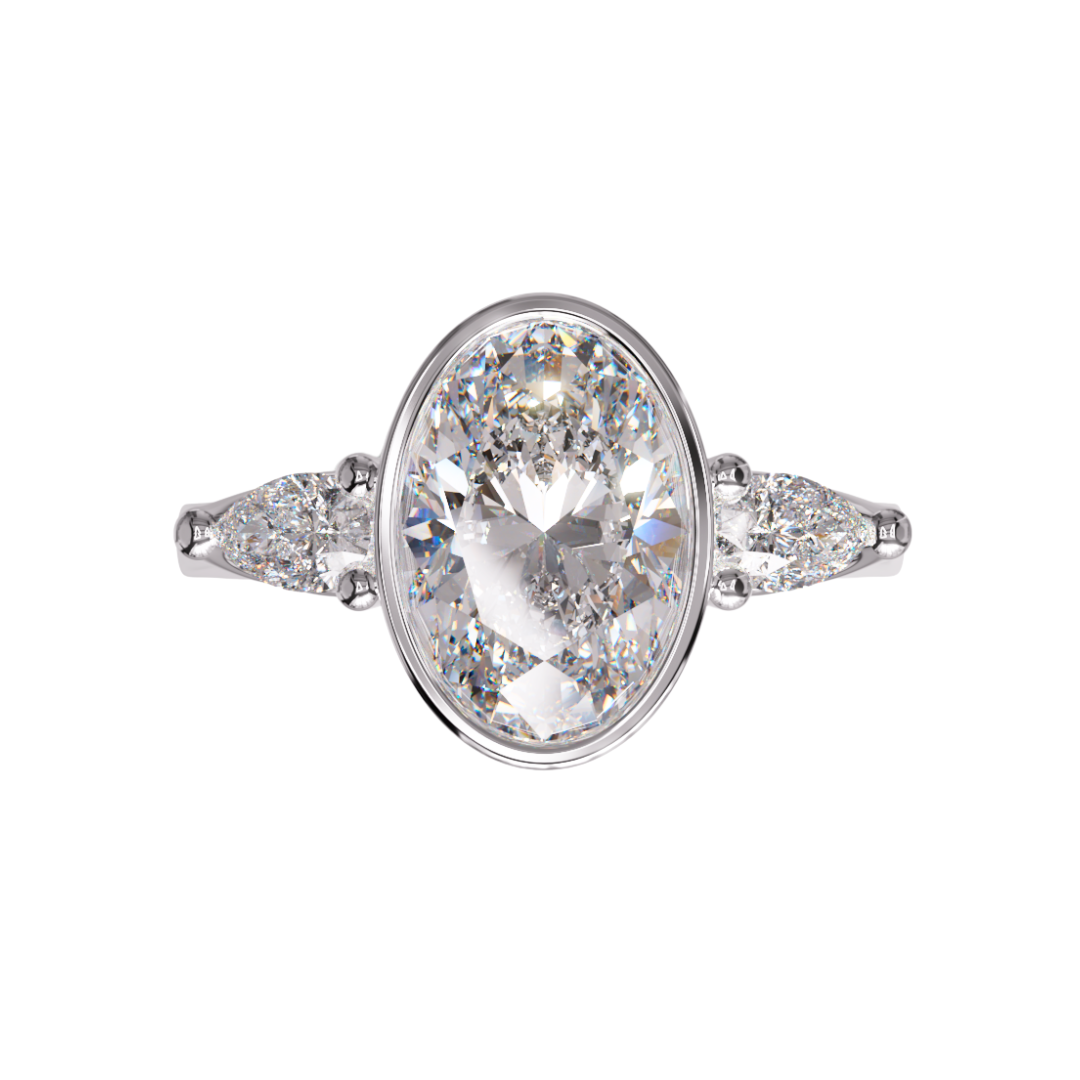 Lab Grown Diamond 3 Stone Ring