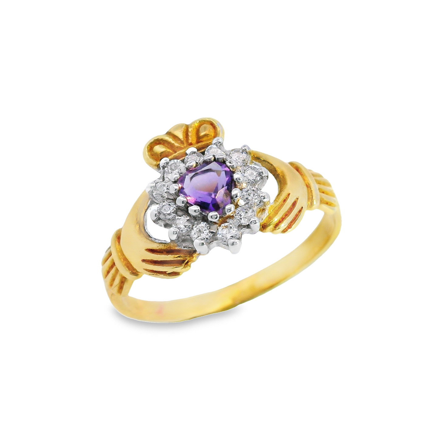 Gemstone Claddagh Ring.