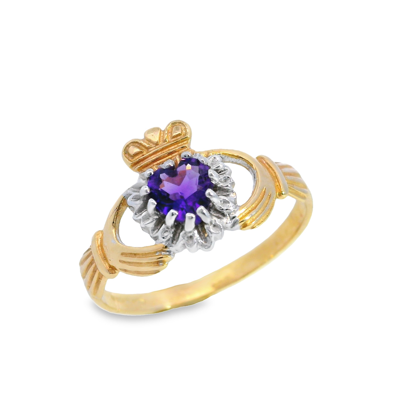 Gemstone Claddagh Ring.