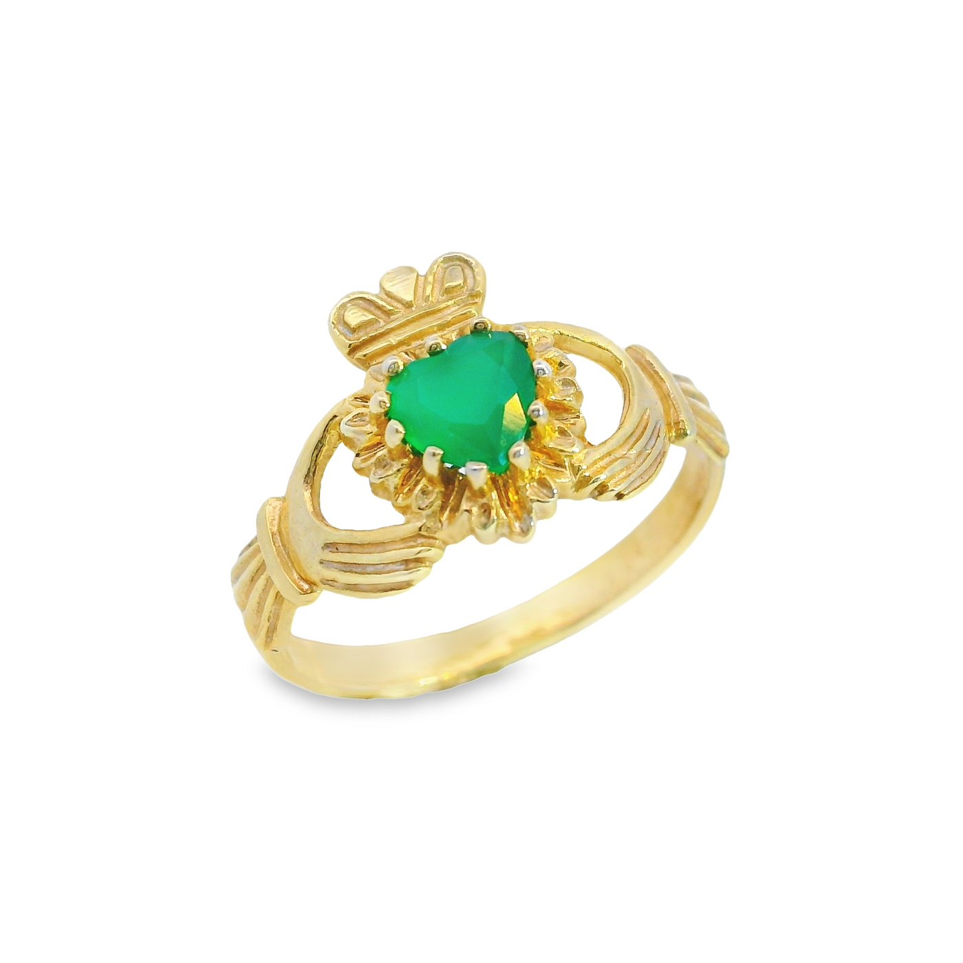 Gemstone Claddagh Ring.