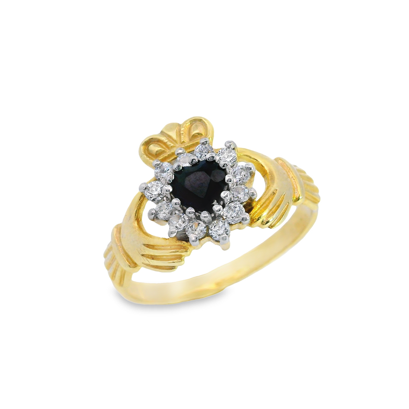 Gemstone Claddagh Ring.