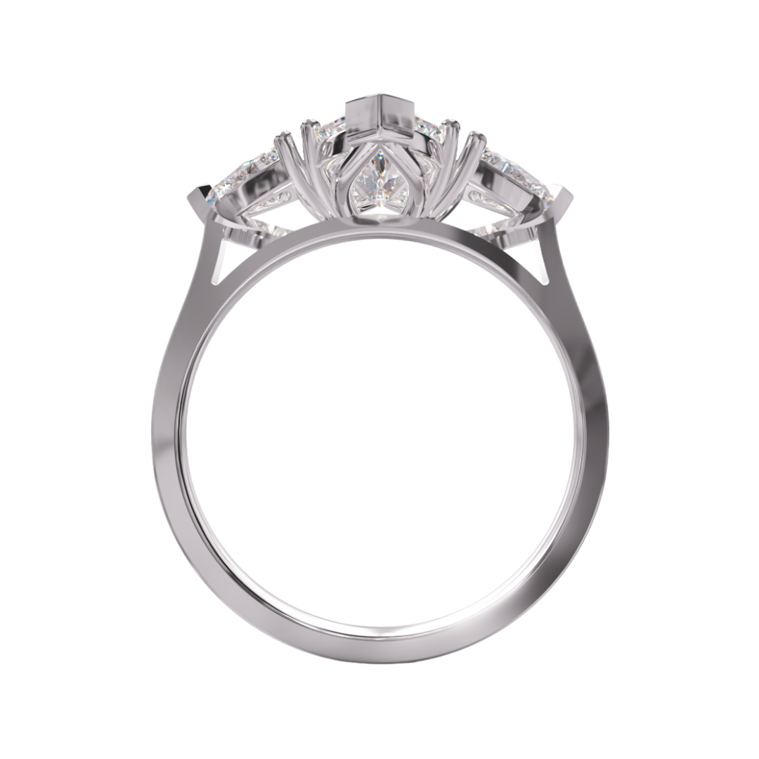 Lab Grown Diamond 3 Stone Ring