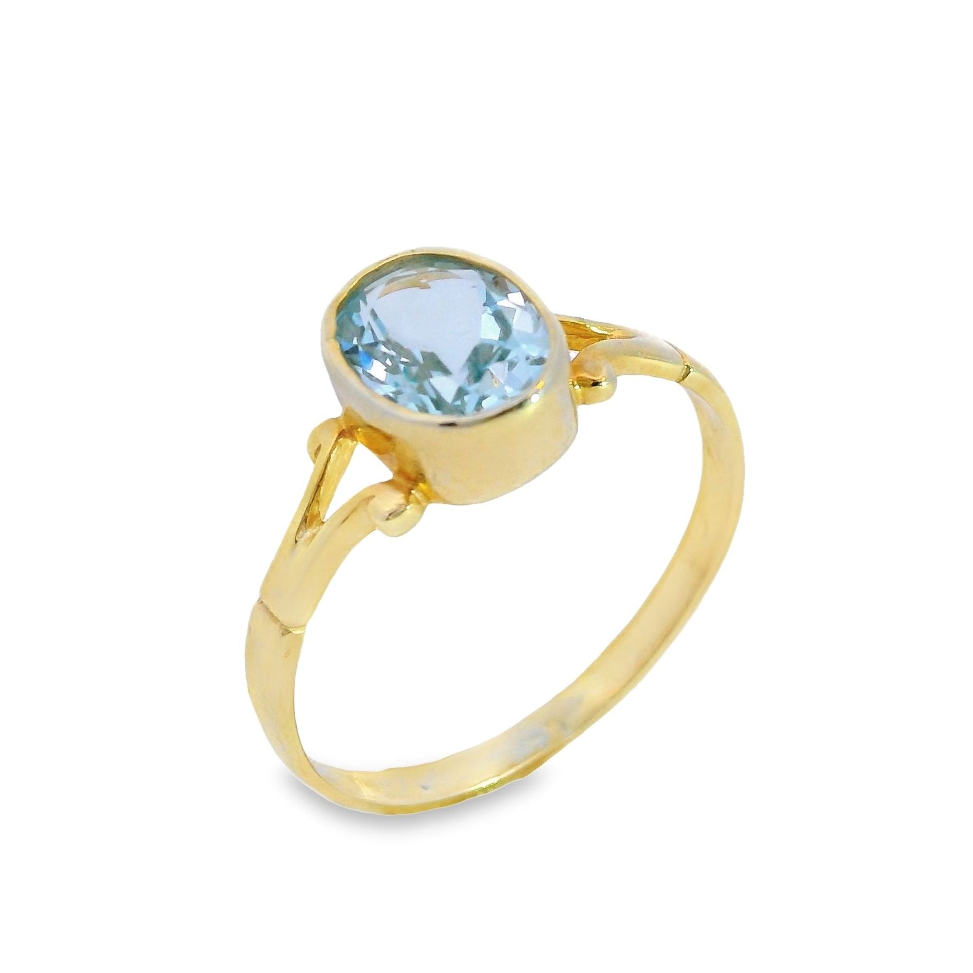 Oval Rubover Single Stone