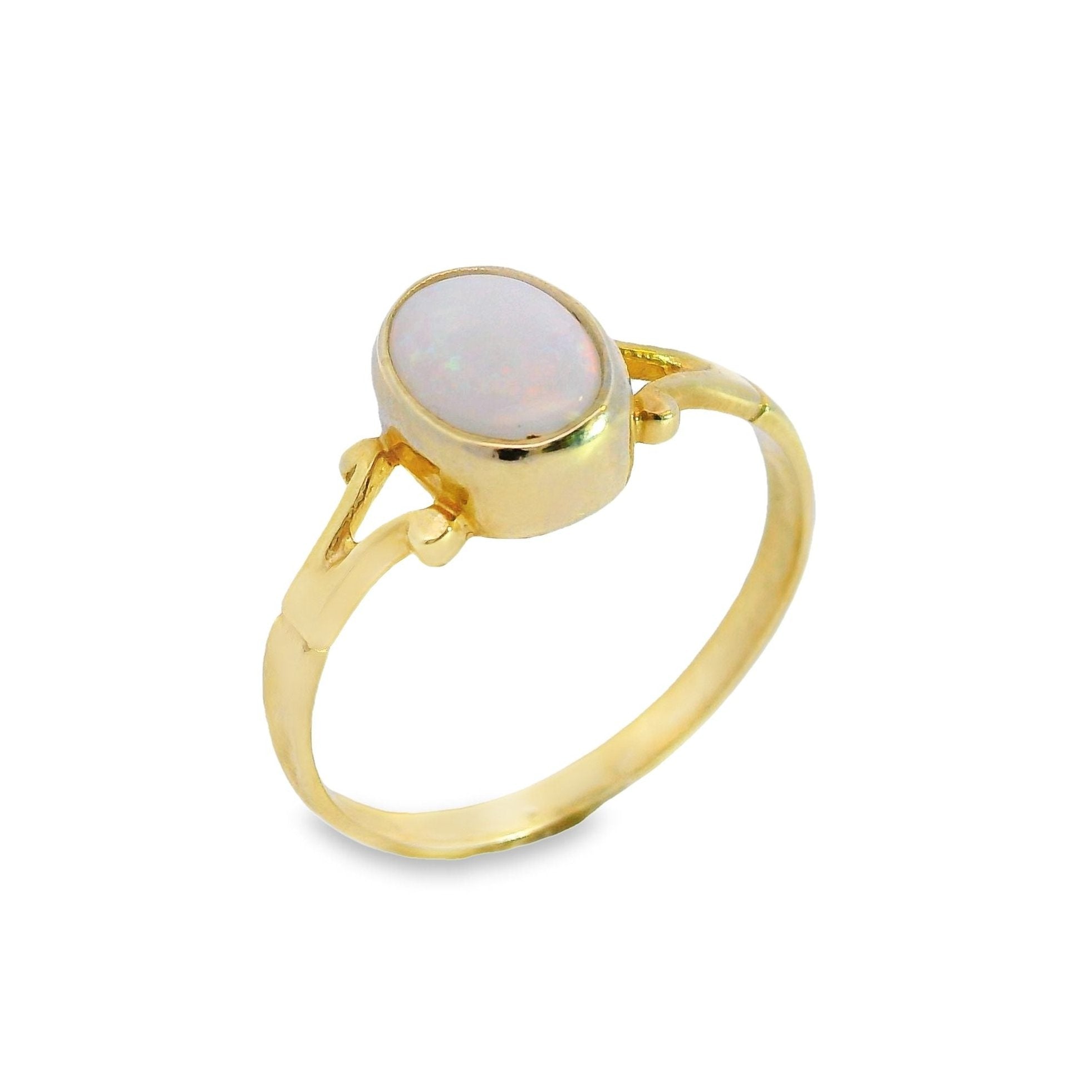 Oval Rubover Single Stone