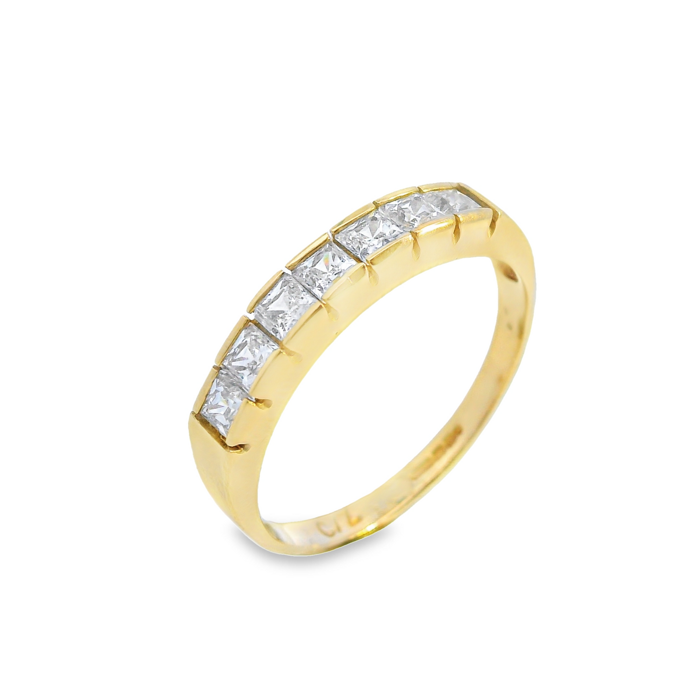 Seven Stone Princess Cut Half Eternity