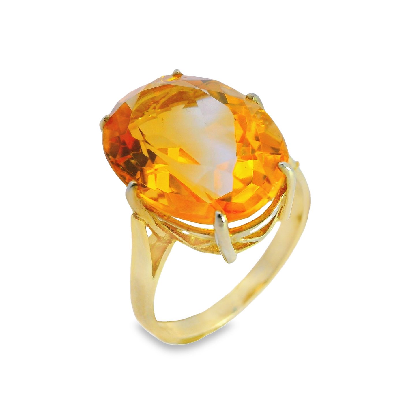 Large 6 Claw Oval Single Stone