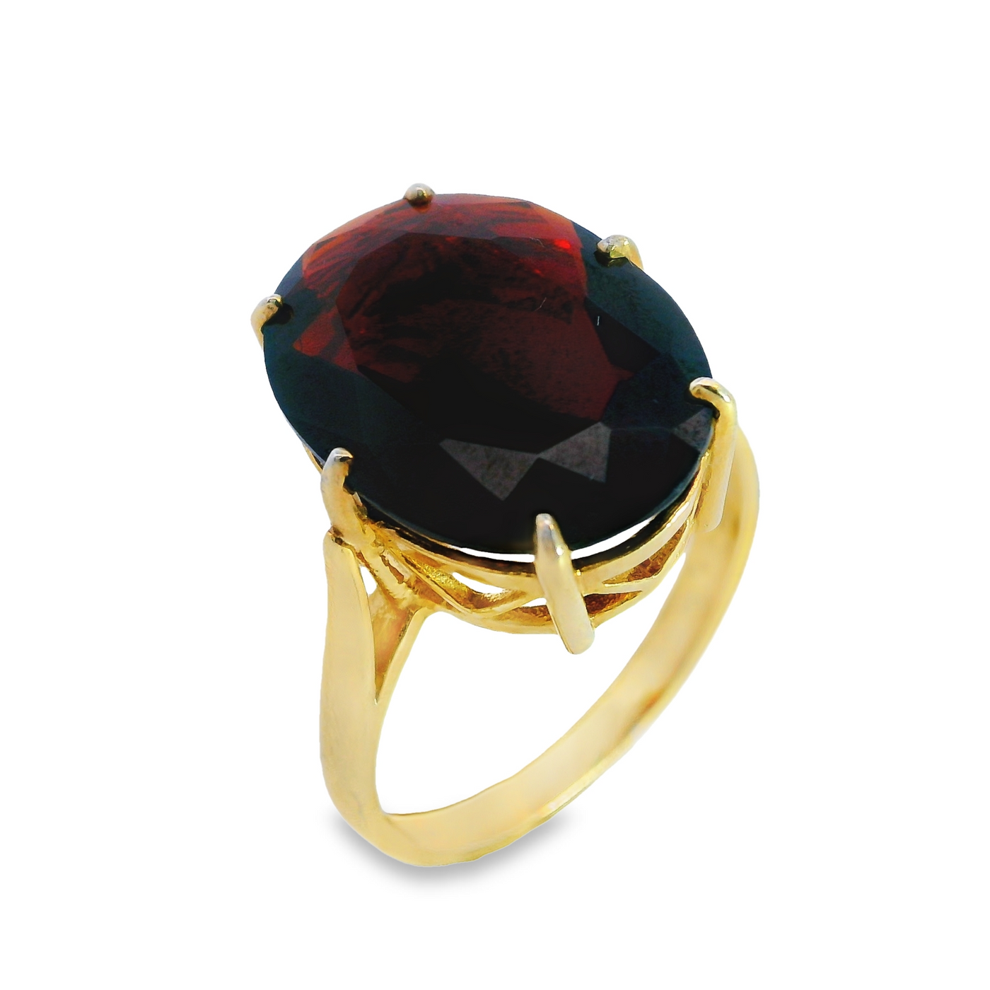 Large 6 Claw Oval Single Stone