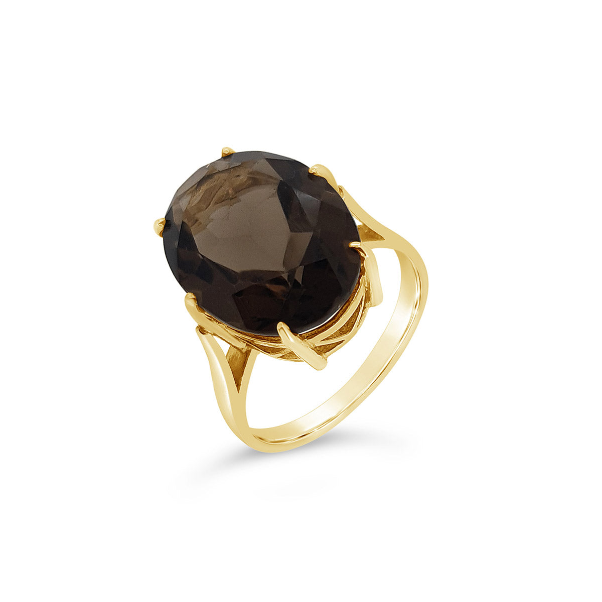 Large 6 Claw Oval Single Stone