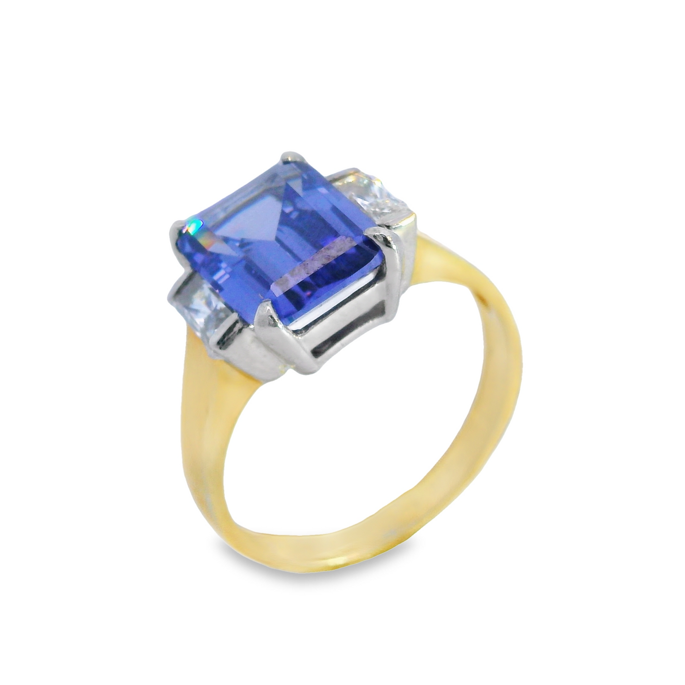 9ct Gold Octagonal Three Stone