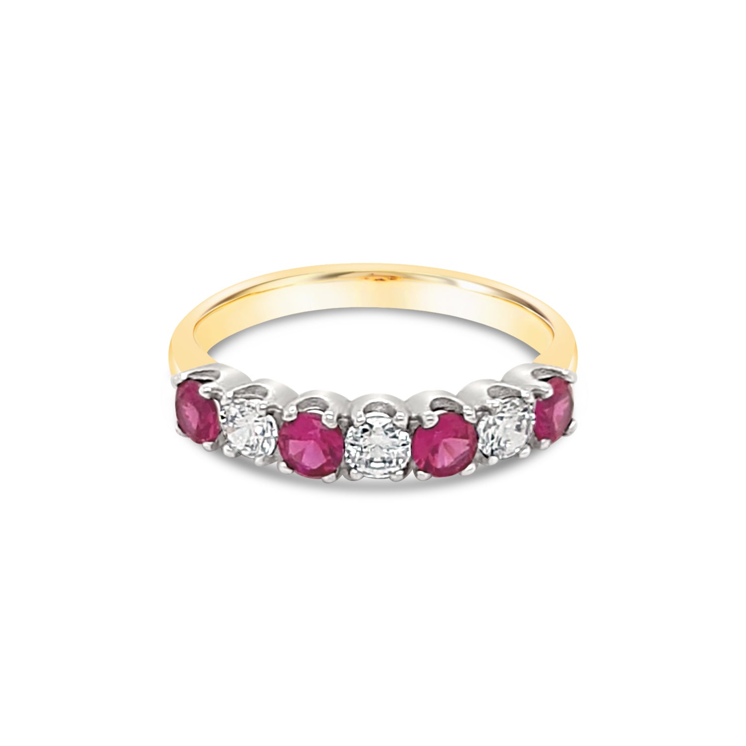 Sevenesty Rings Seven Stone Eternity — CharlesLucasJewellery