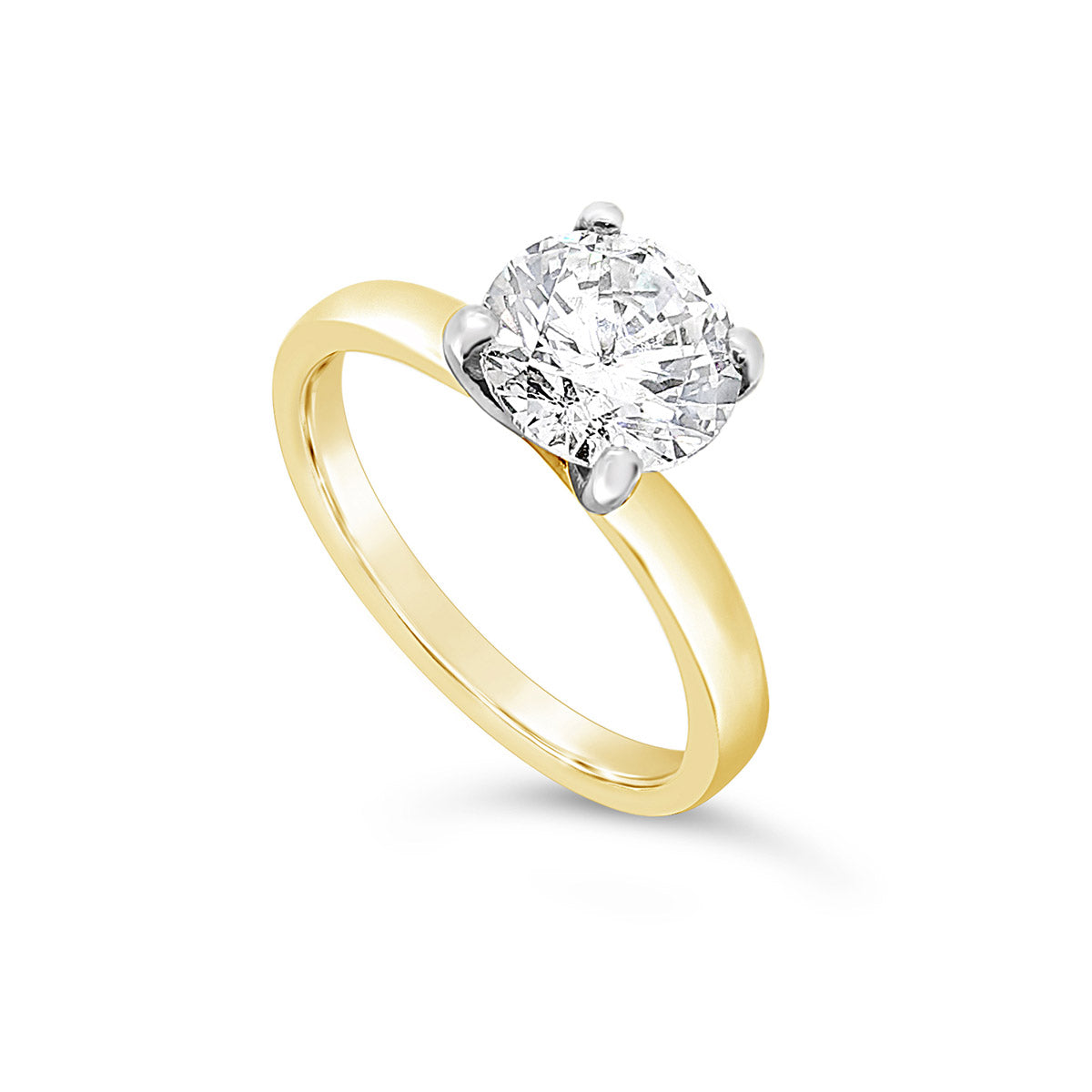 9ct Gold Lab Diamond Solitaire 1.50ct