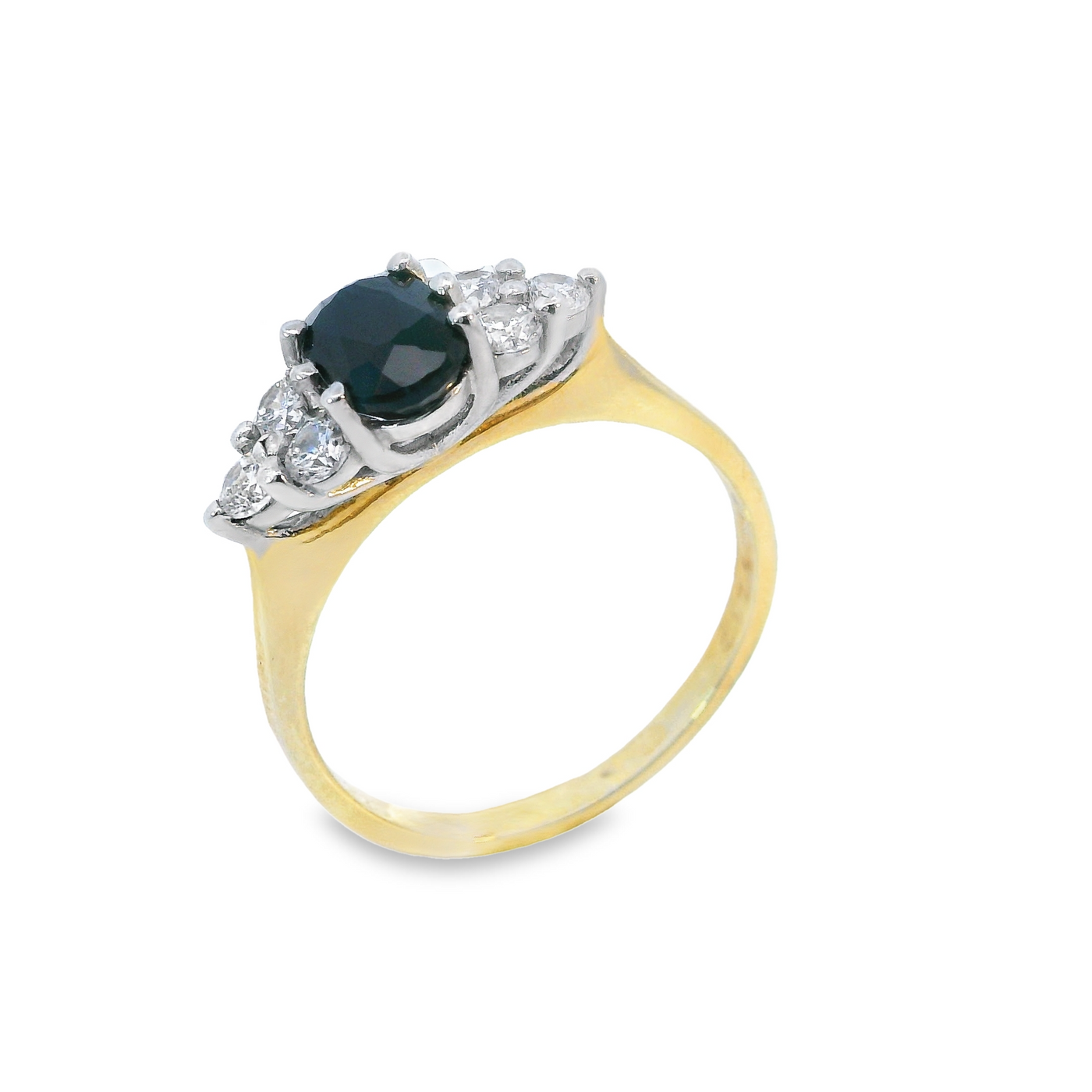 Oval Trefoil Cluster Ring