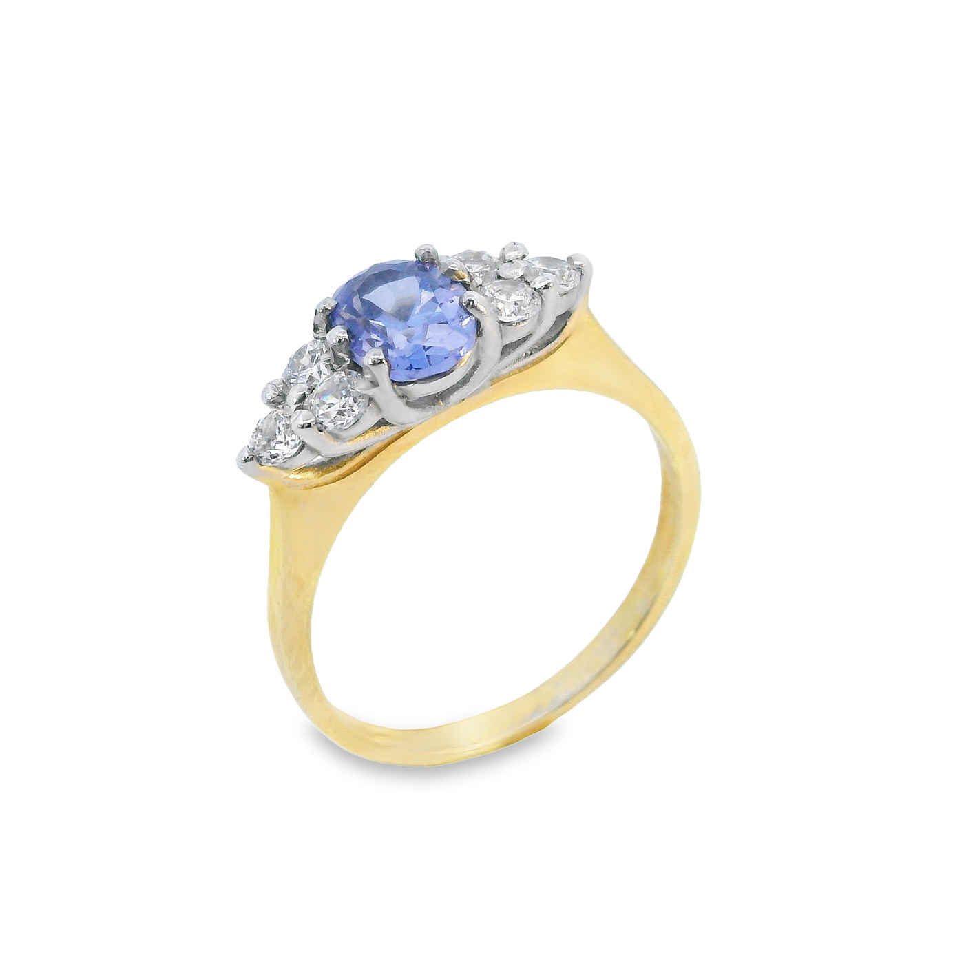 Oval Trefoil Cluster Ring