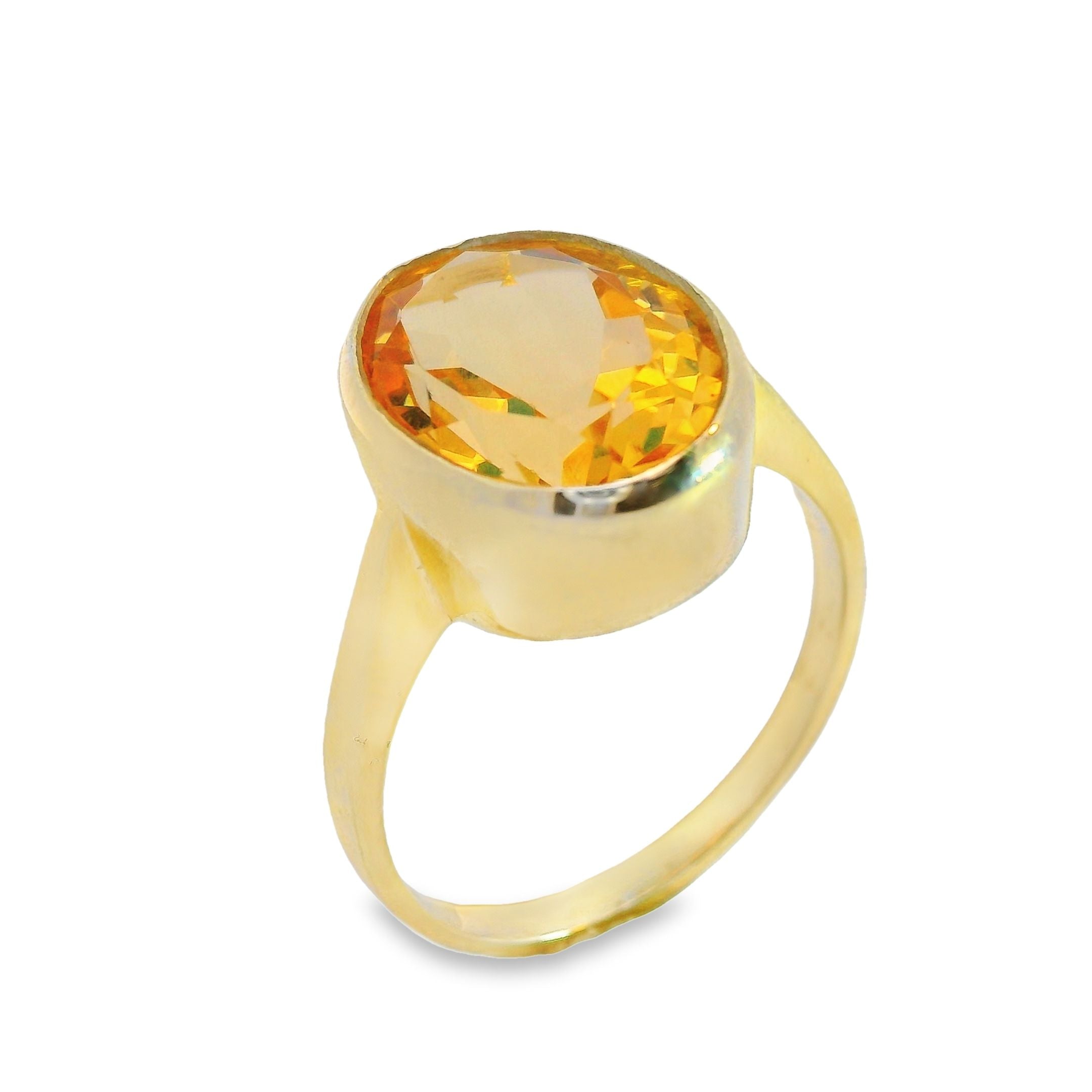 Single Stone Large Oval Rub over