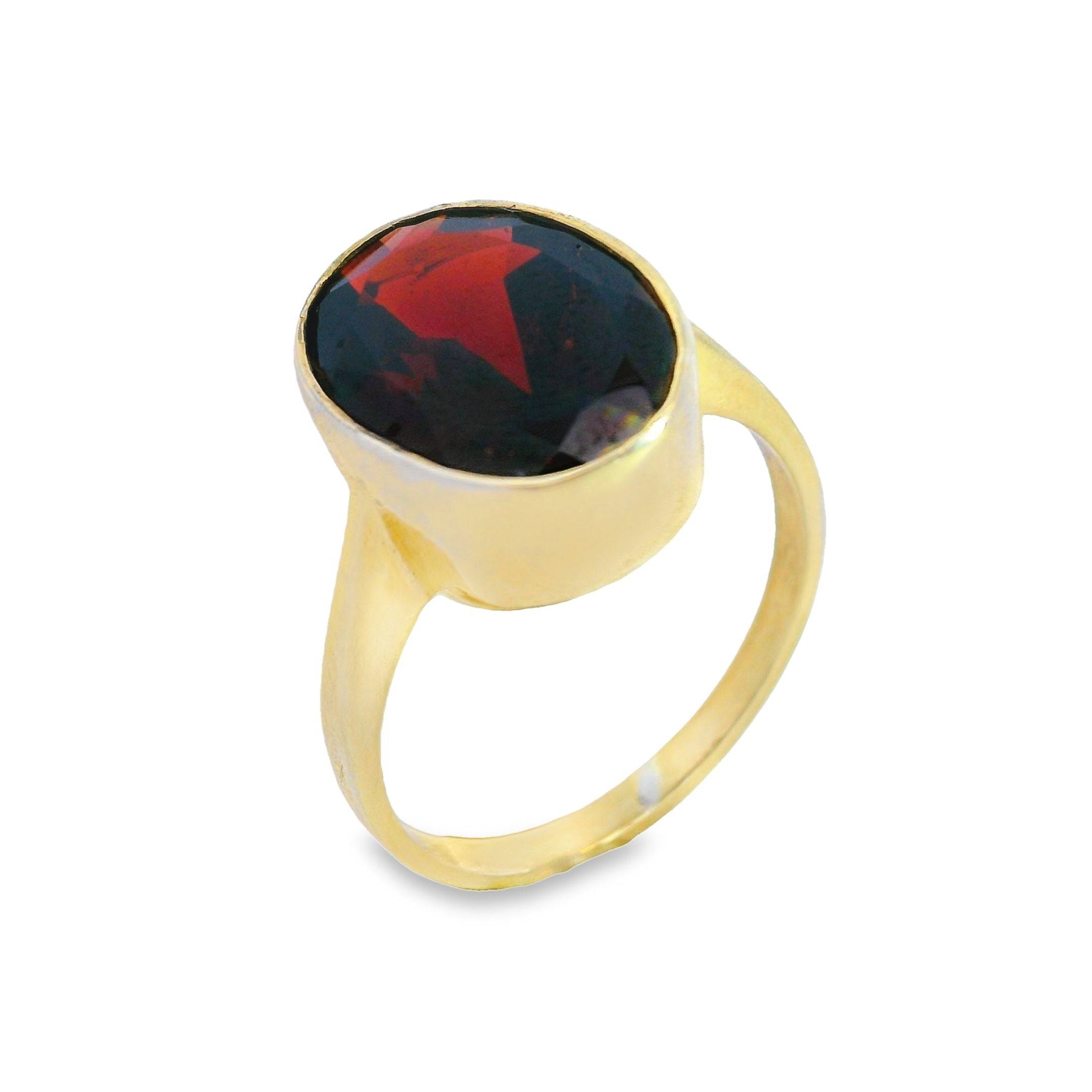 Single Stone Large Oval Rub over