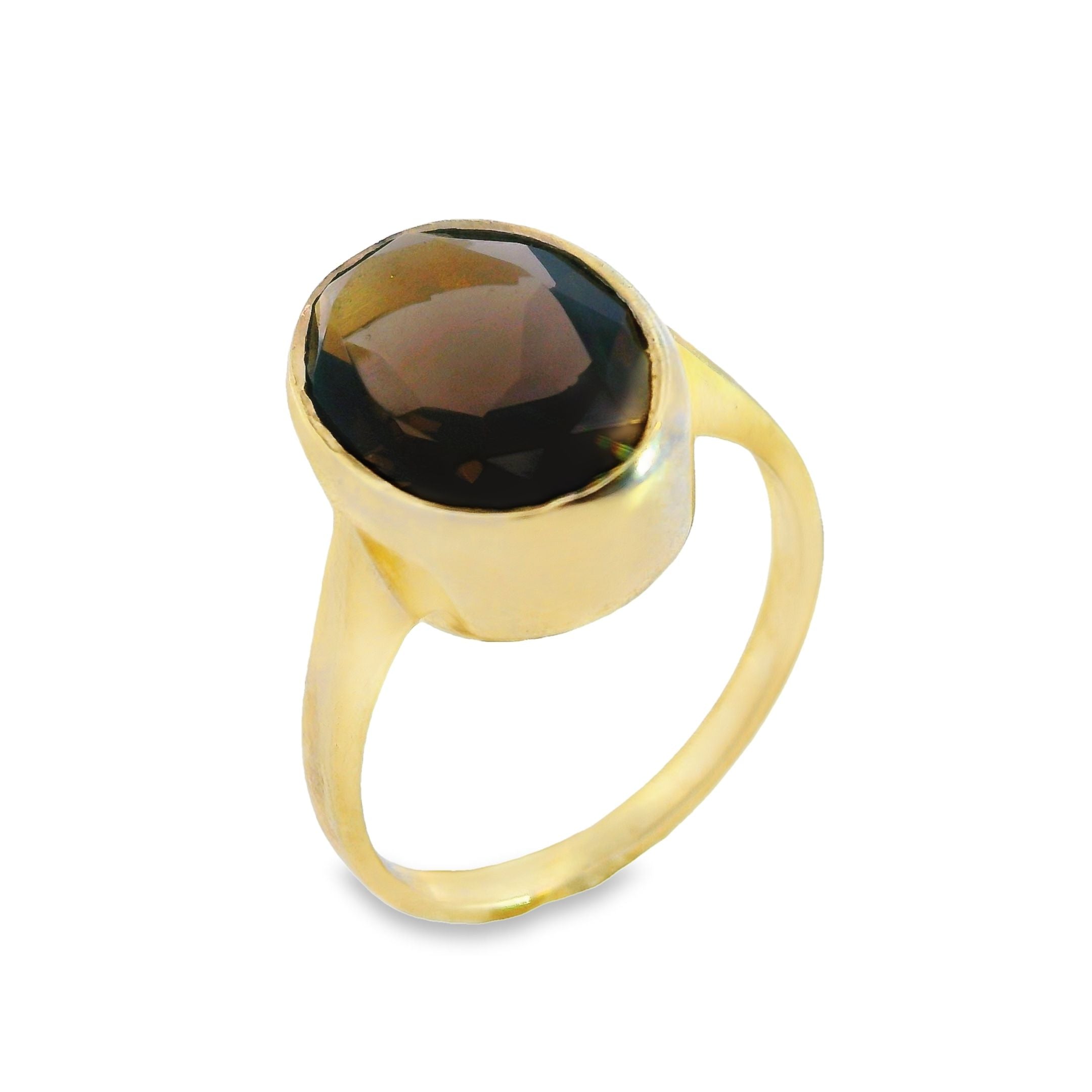 Single Stone Large Oval Rub over