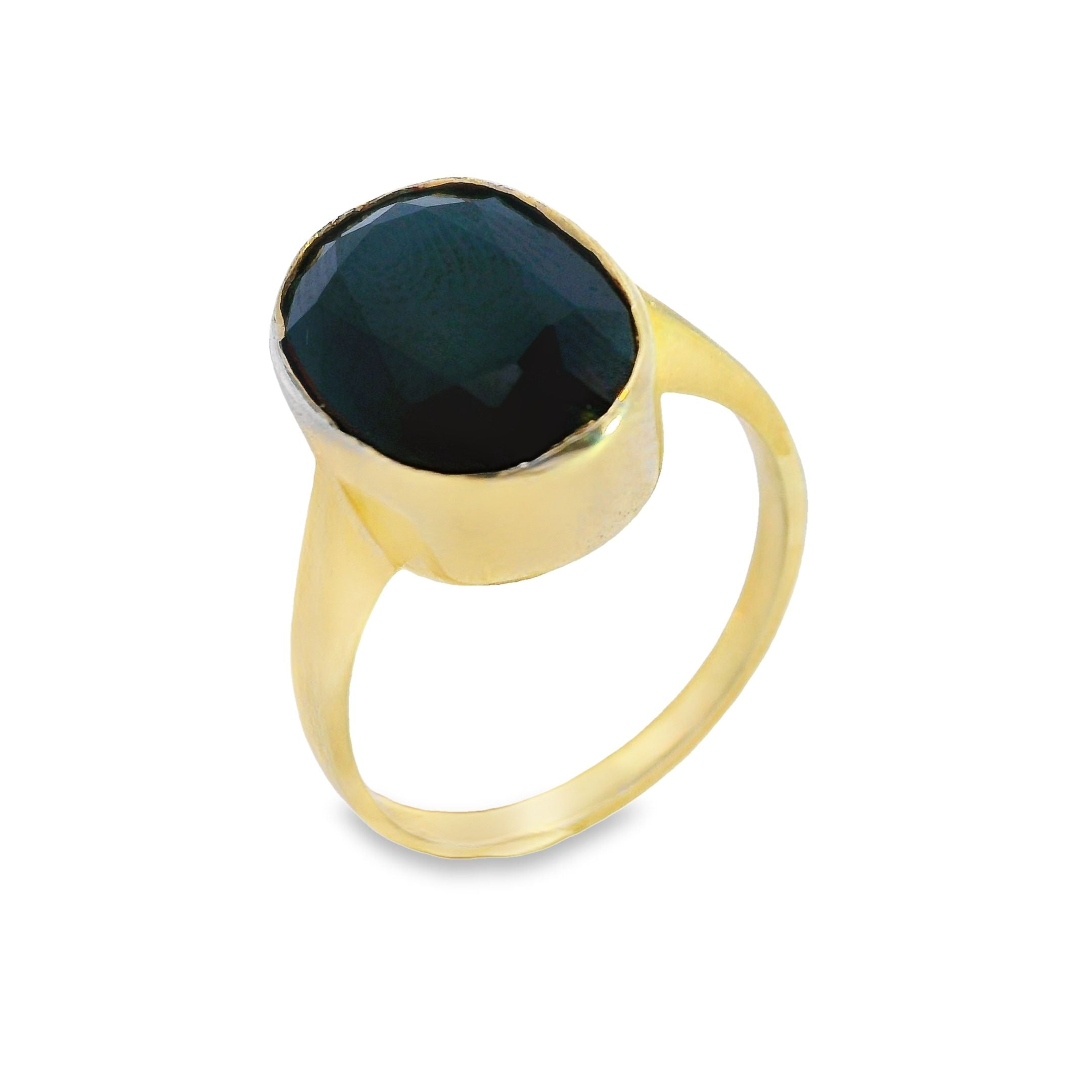 Single Stone Large Oval Rub over