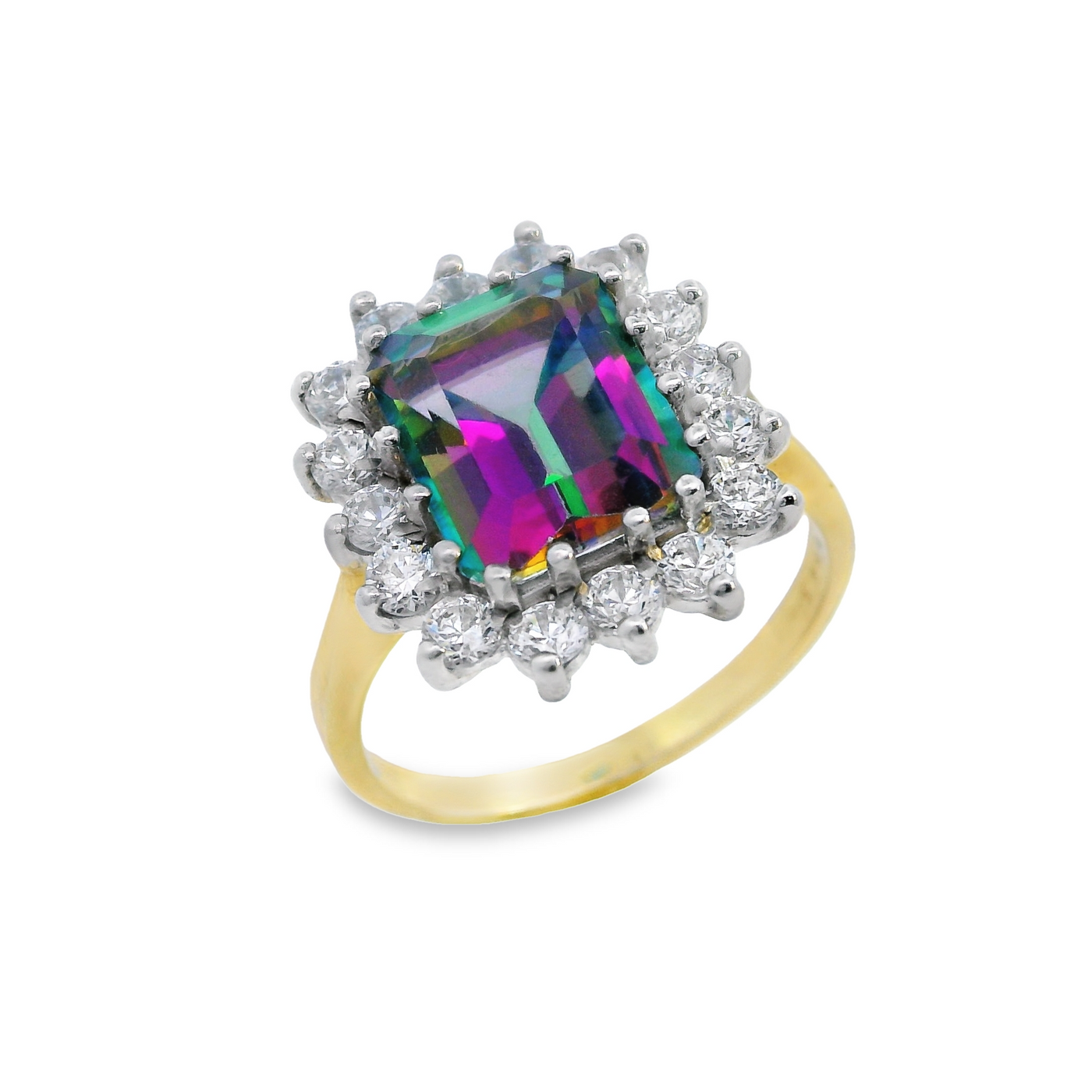 Octagonal Gemstone and CZ Cluster