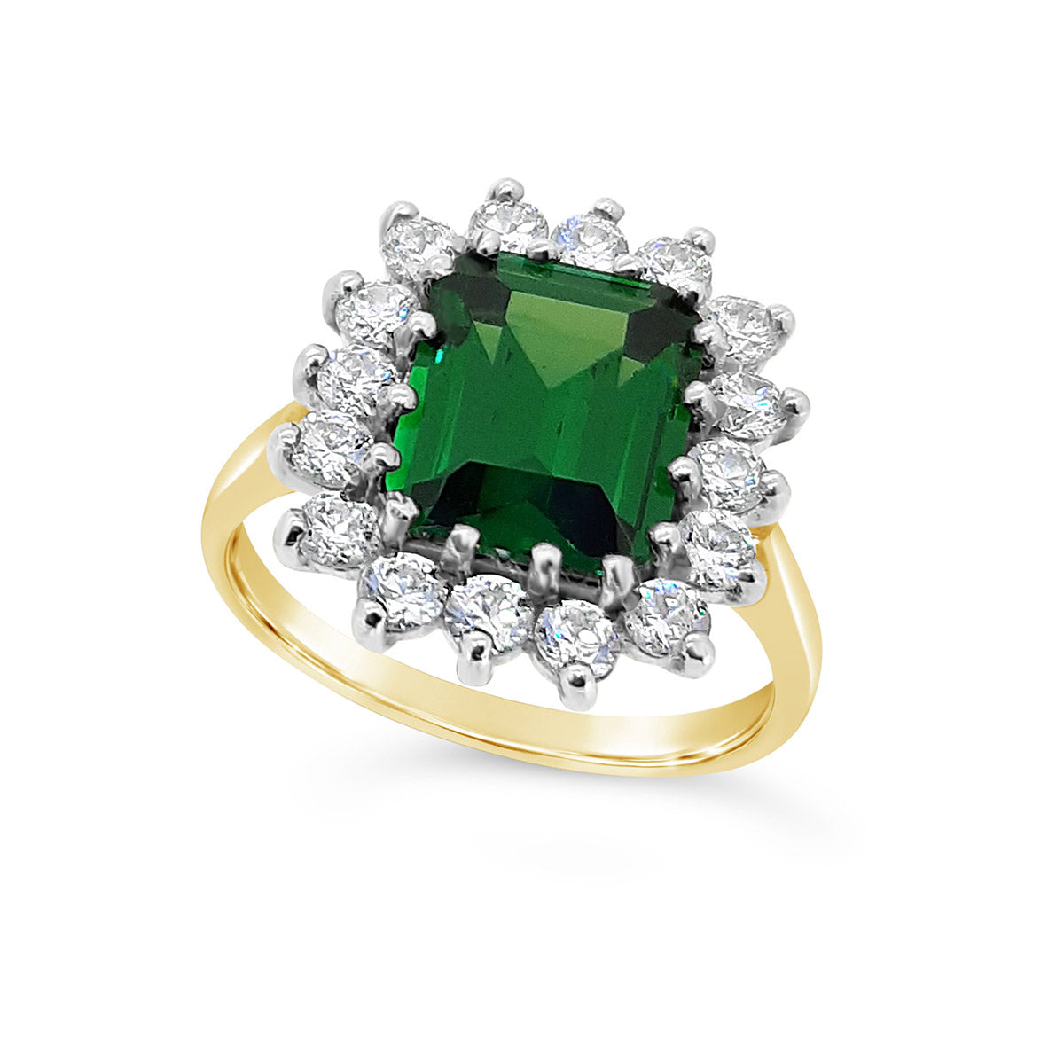 Octagonal Gemstone and CZ Cluster