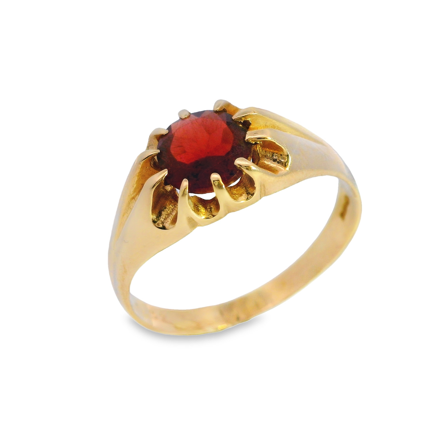 Claw Set Single Stone Gents Ring