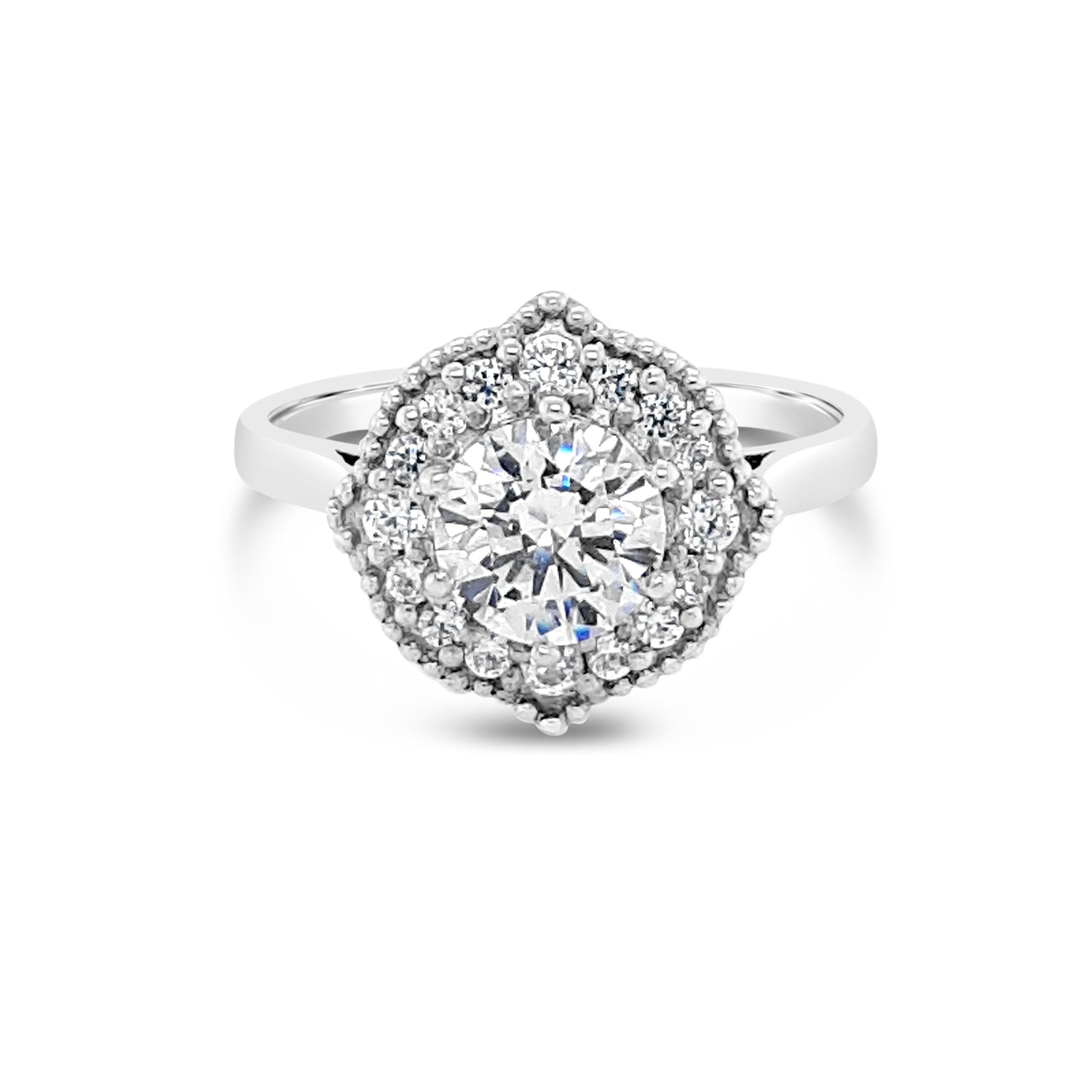 Halo with beaded edge