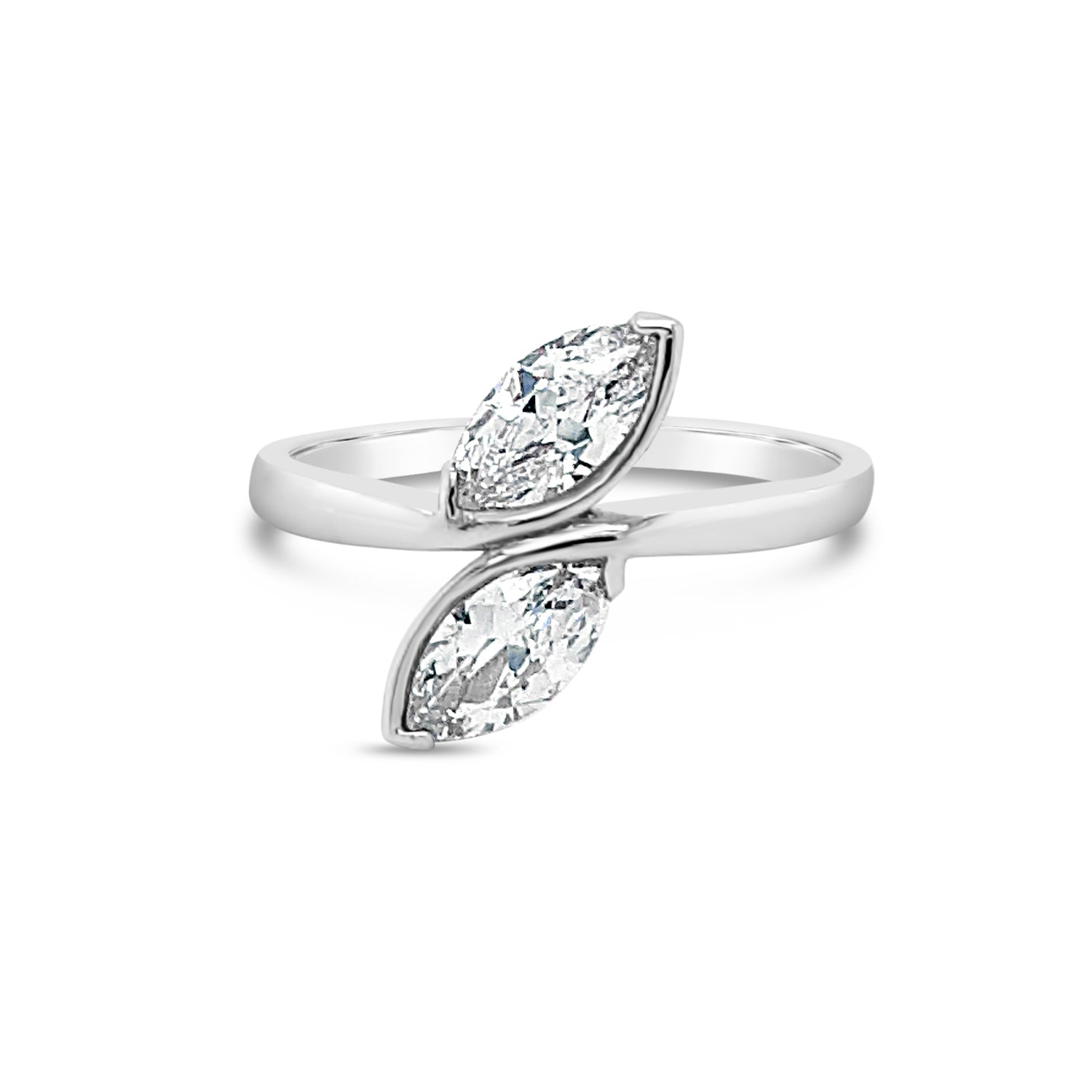 Two Stone Off Set Marq CZ