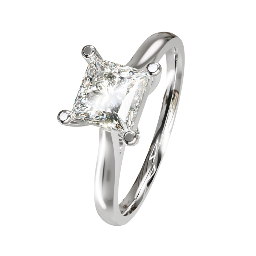 Lab Grown Diamond Princess Single Stone Ring