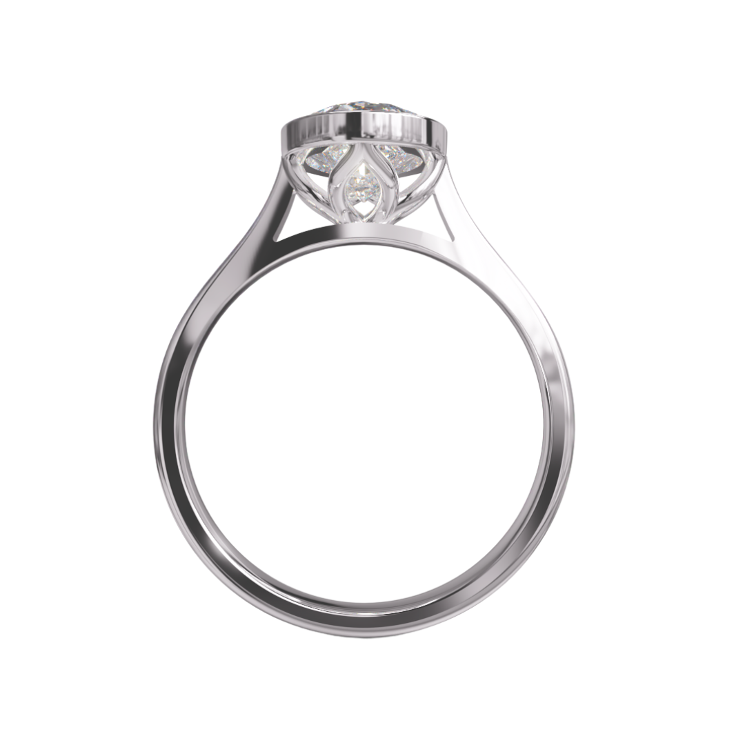 Lab Grown Diamond Pear Single Stone Ring