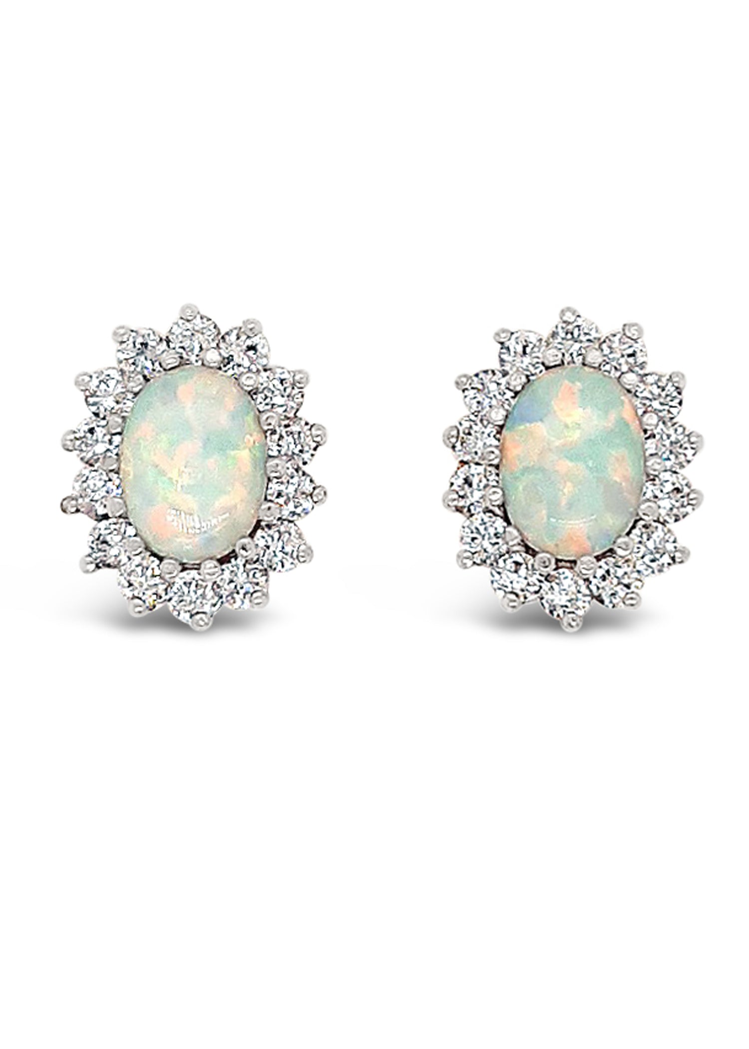 Oval Stud Cluster earrings