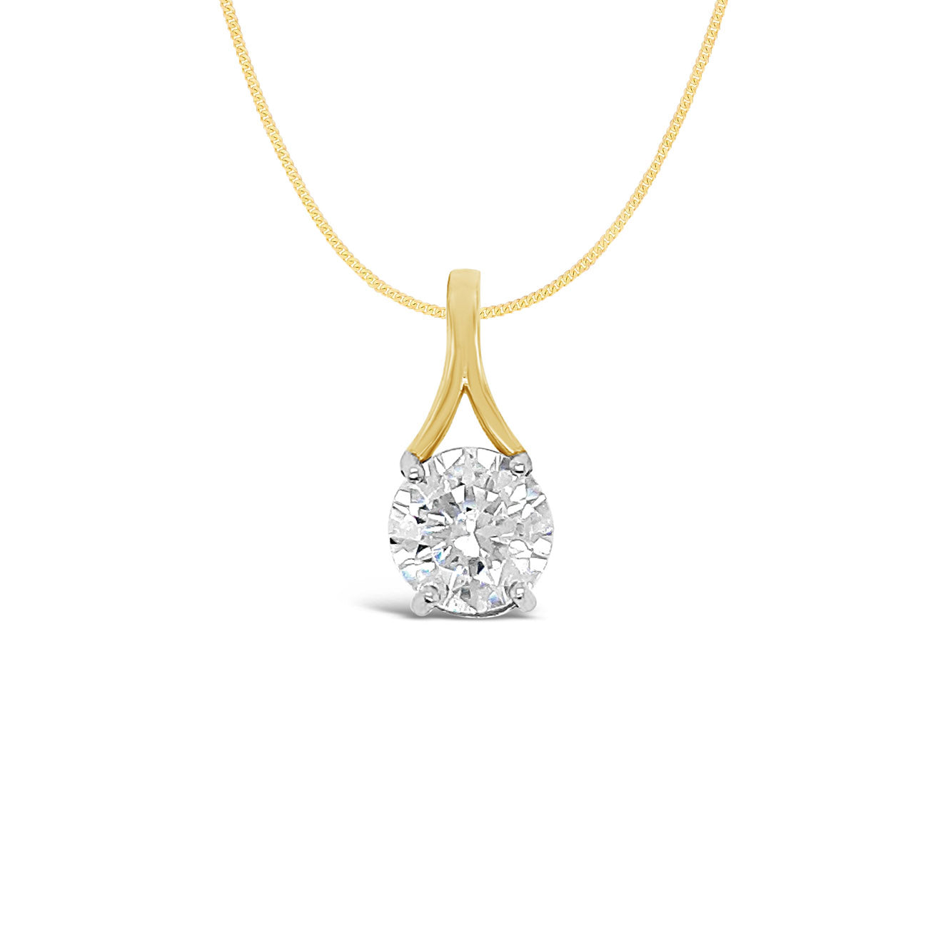Solitaire Pendant with Split Bail