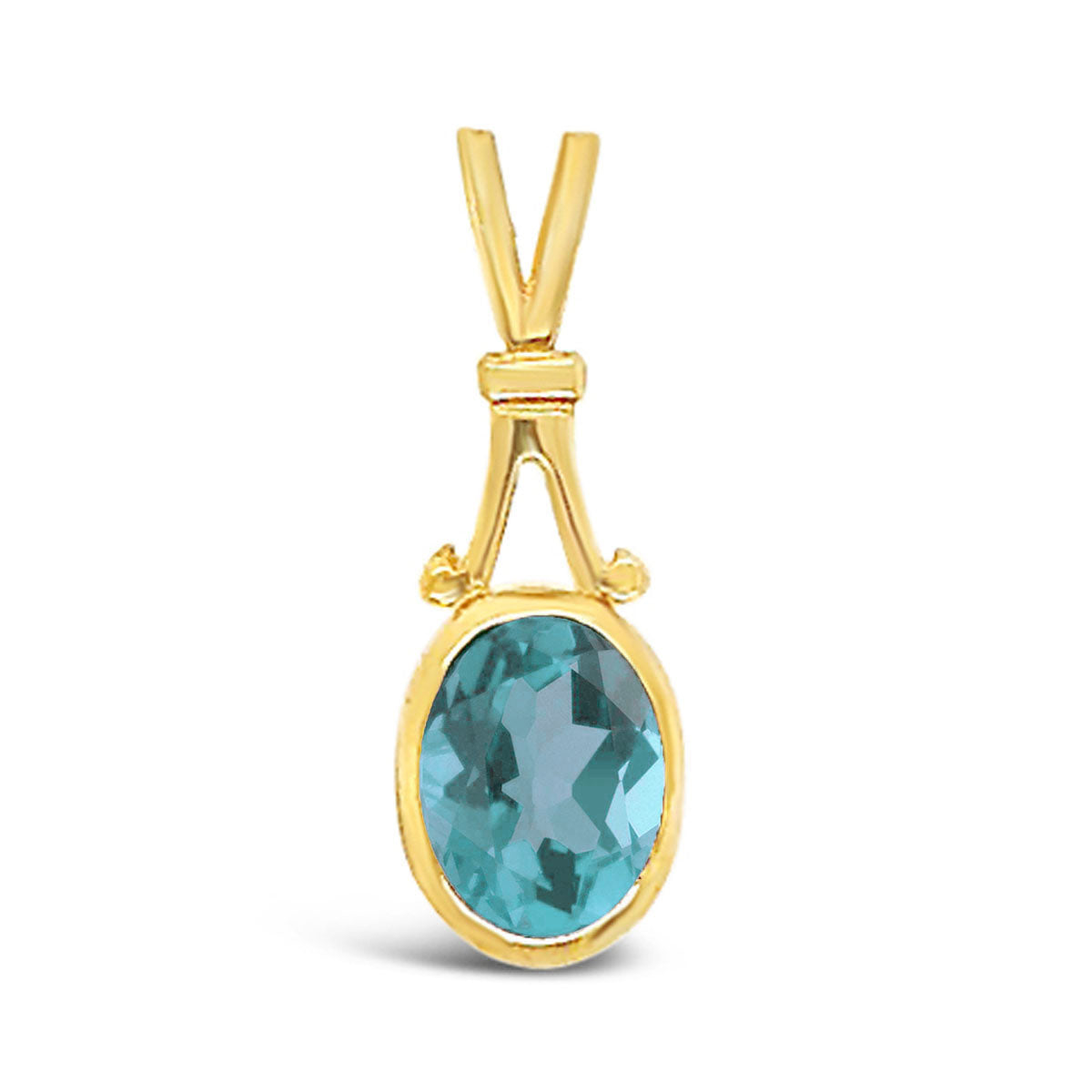 Oval Solitaire Pendant