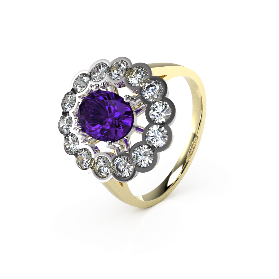 Oval Rubover Cluster