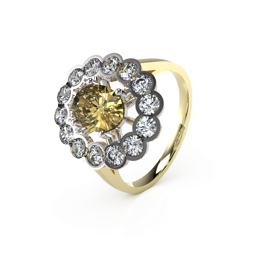 Oval Rubover Cluster