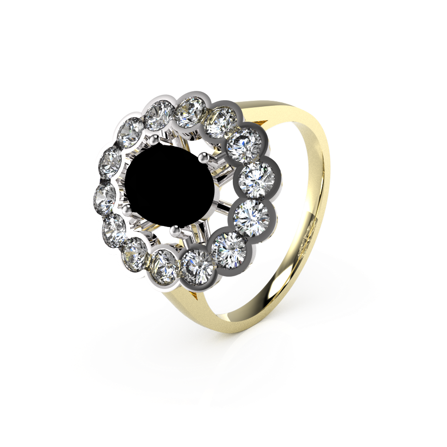 Oval Rubover Cluster