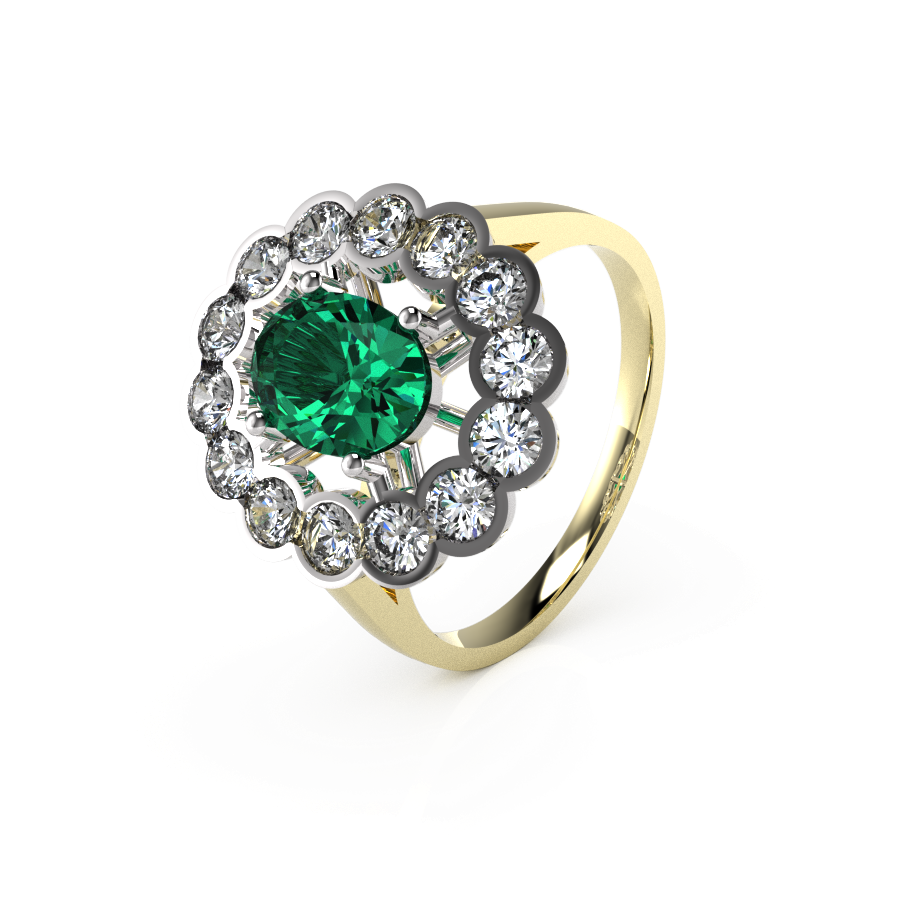 Oval Rubover Cluster