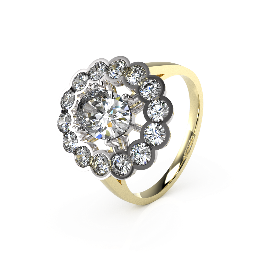 Oval Rubover Cluster