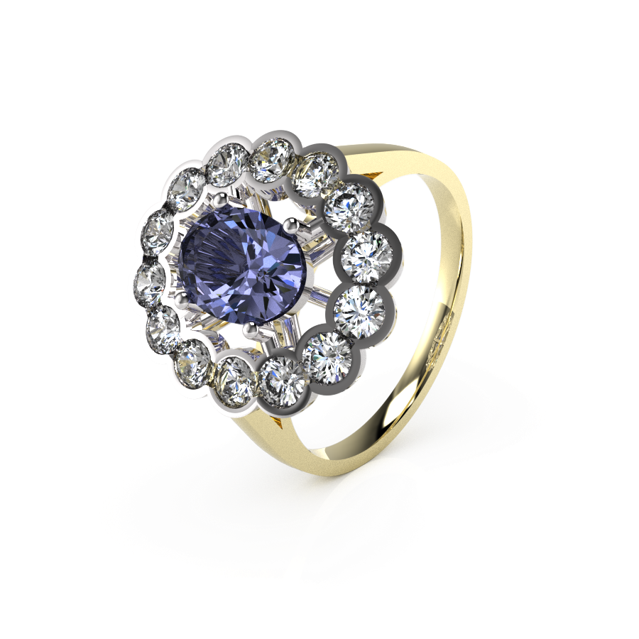 Oval Rubover Cluster