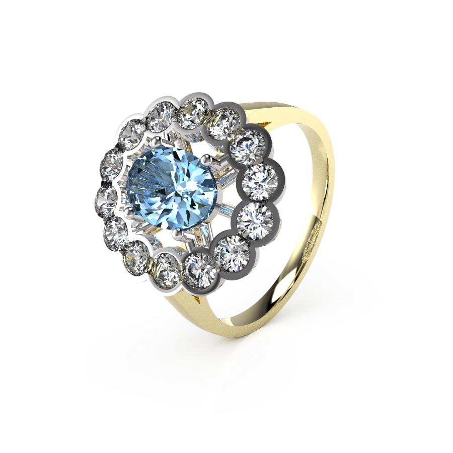 Oval Rubover Cluster