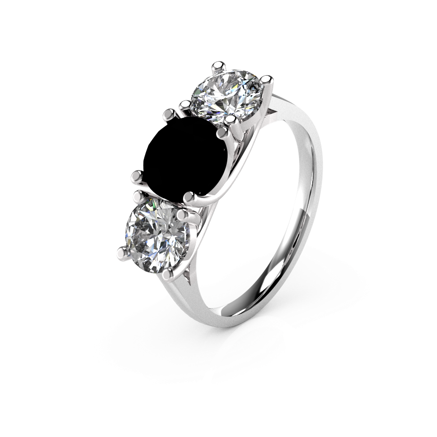 Gemstone Three Stone Round