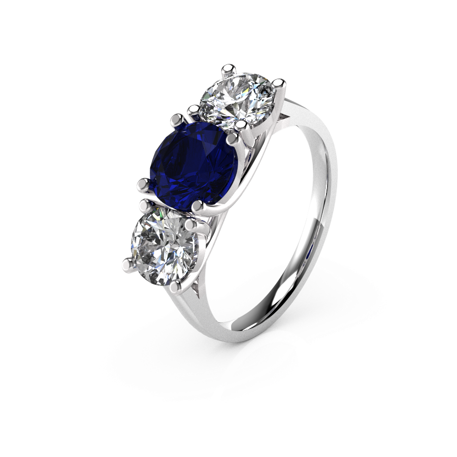 Gemstone Three Stone Round