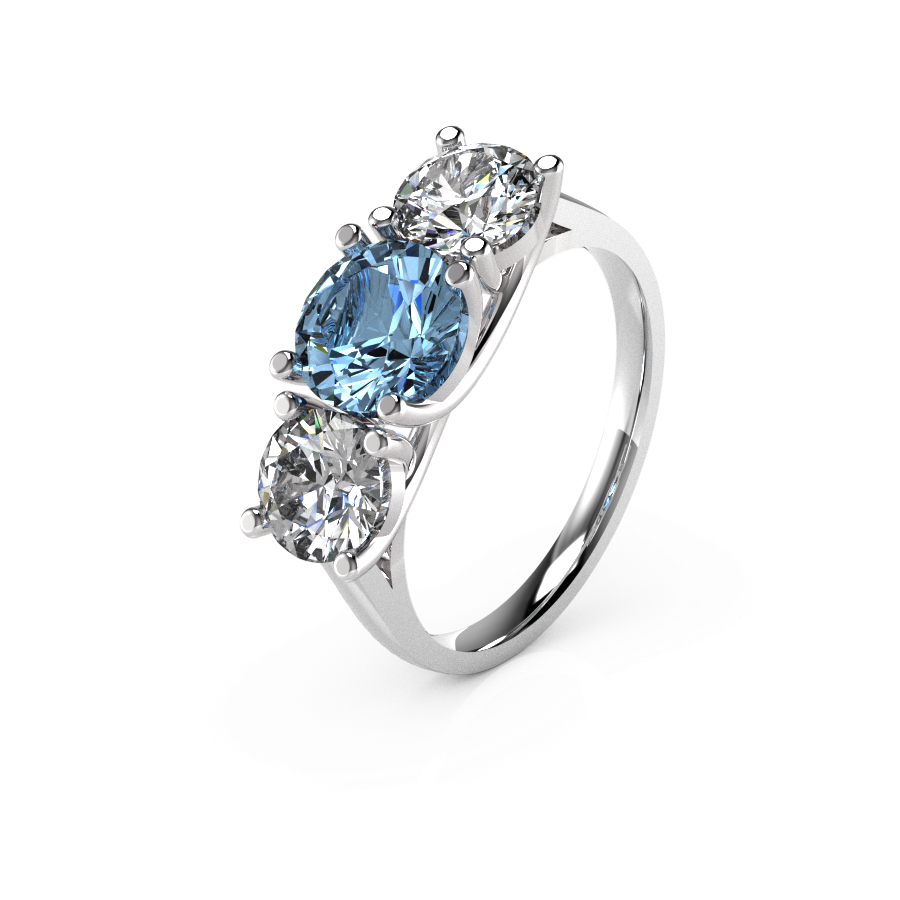Gemstone Three Stone Round