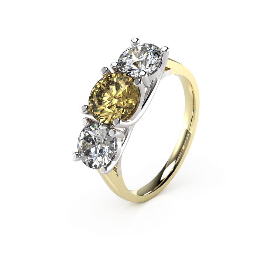Gemstone Three Stone Round