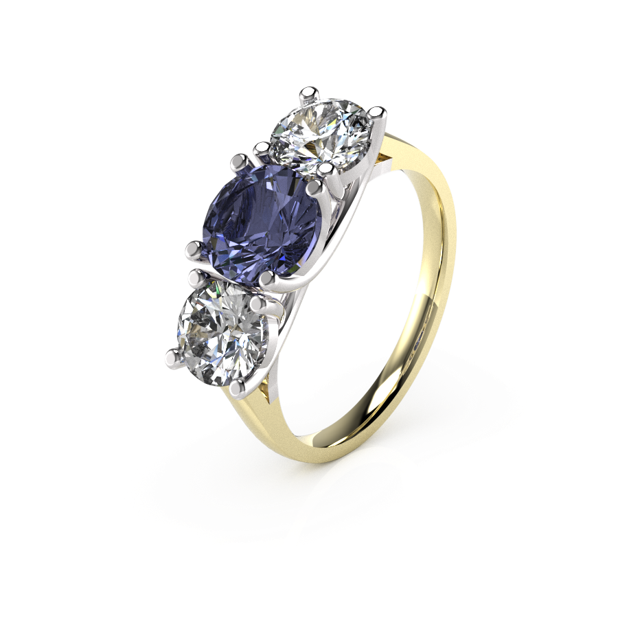 Gemstone Three Stone Round