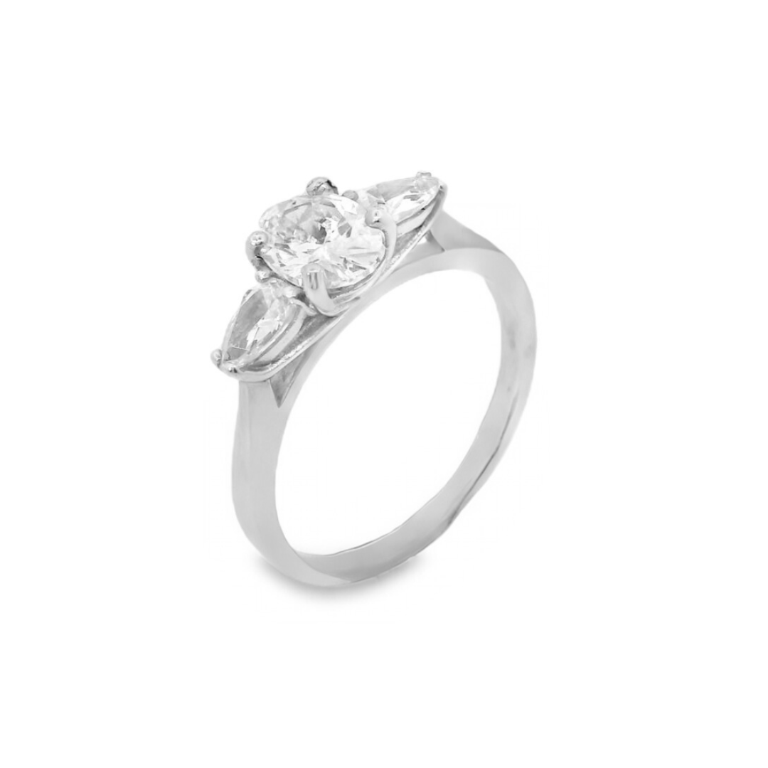 Gemstone Oval Two Stone Pear.