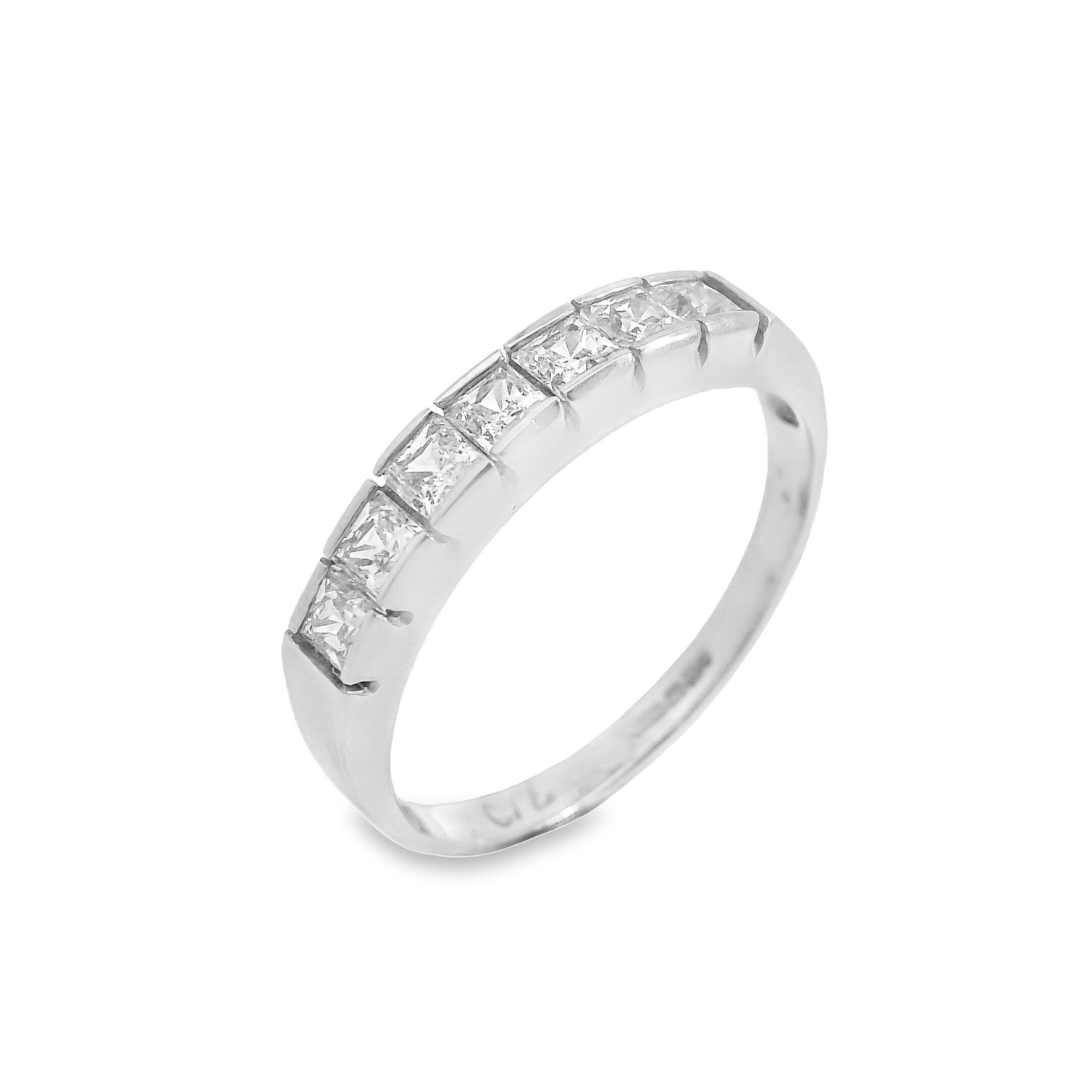 Seven Stone Princess Cut Half Eternity