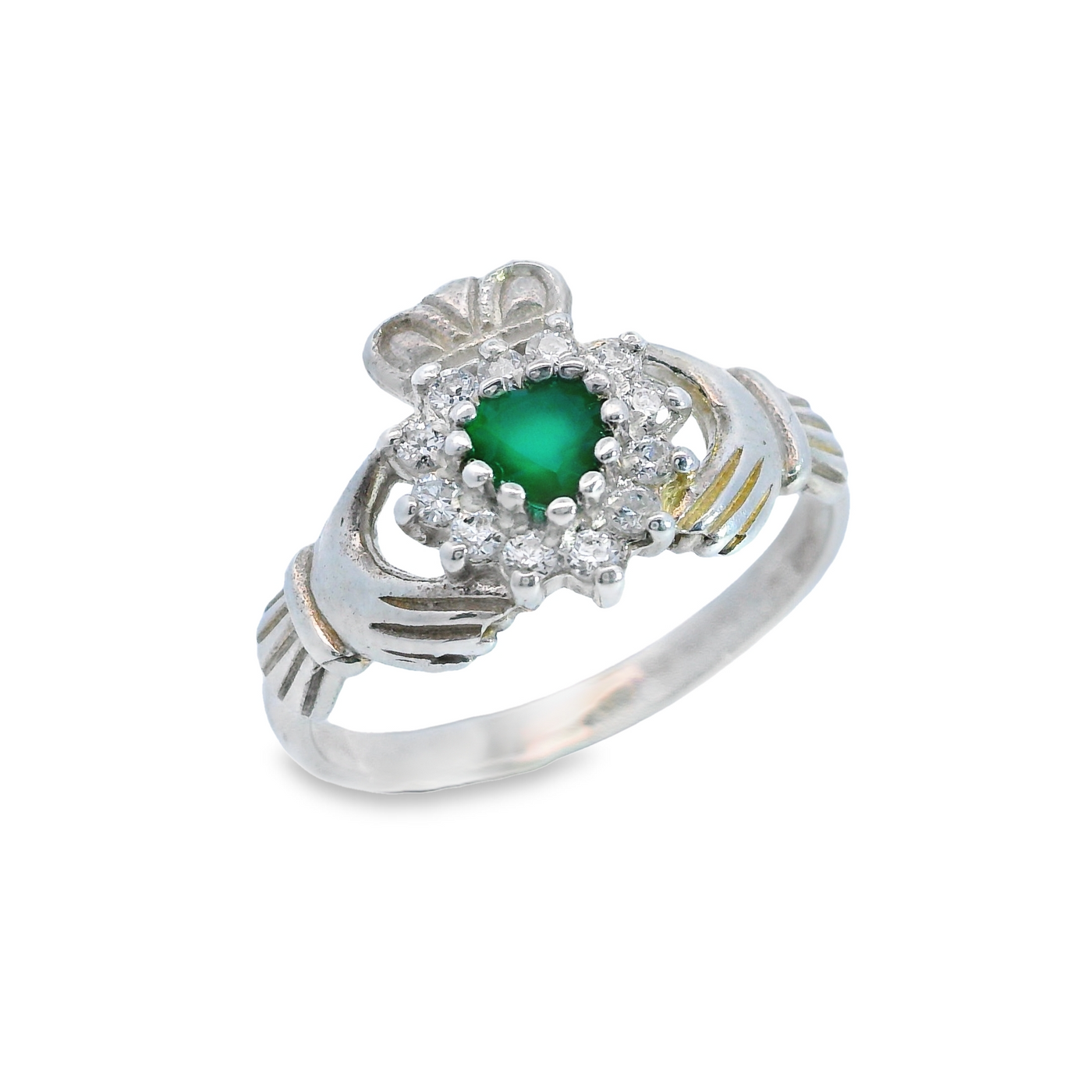 Gemstone Claddagh Ring.
