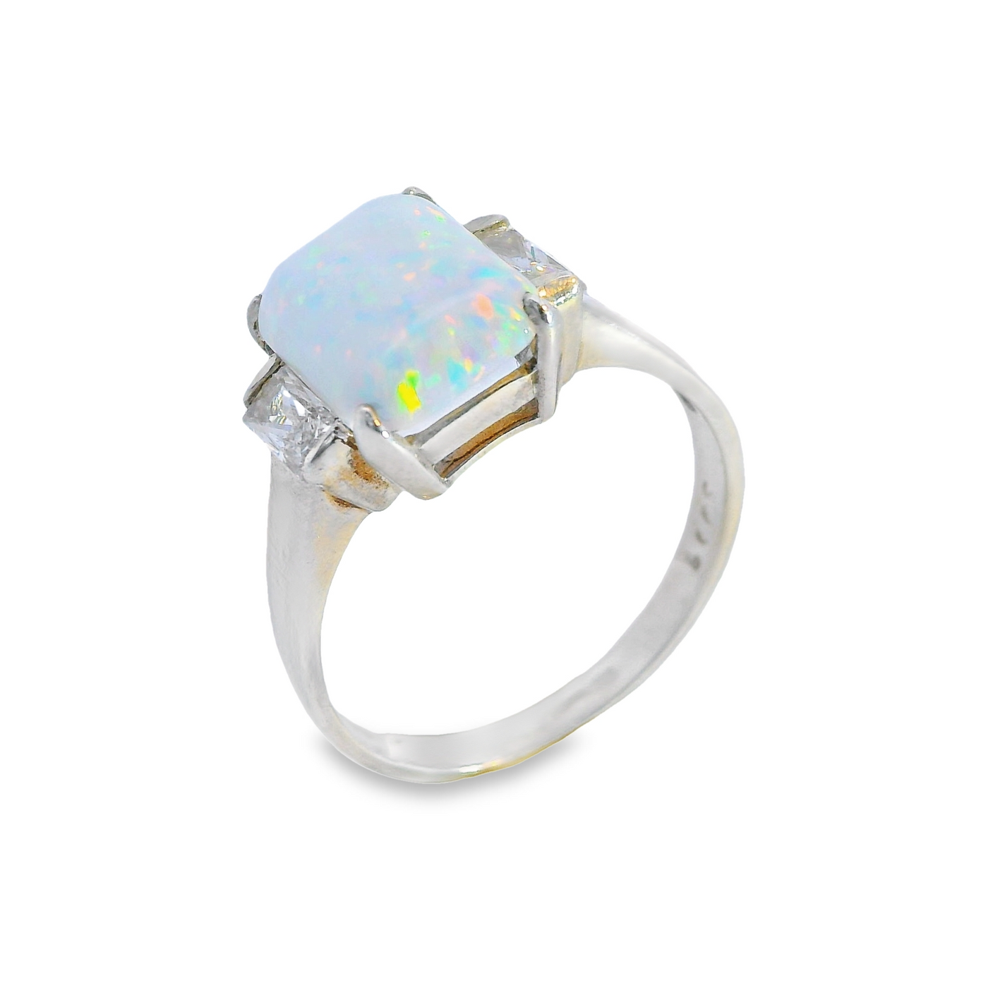 9ct Gold Octagonal Three Stone