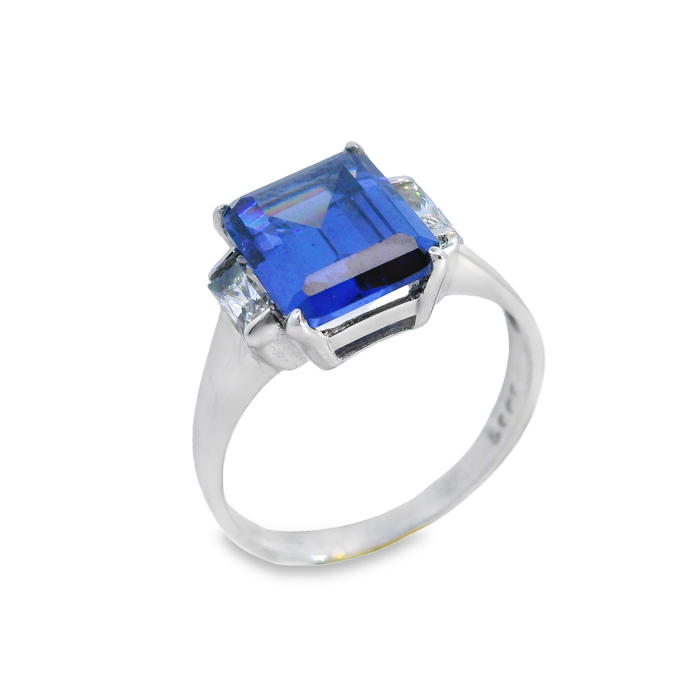 9ct Gold Octagonal Three Stone