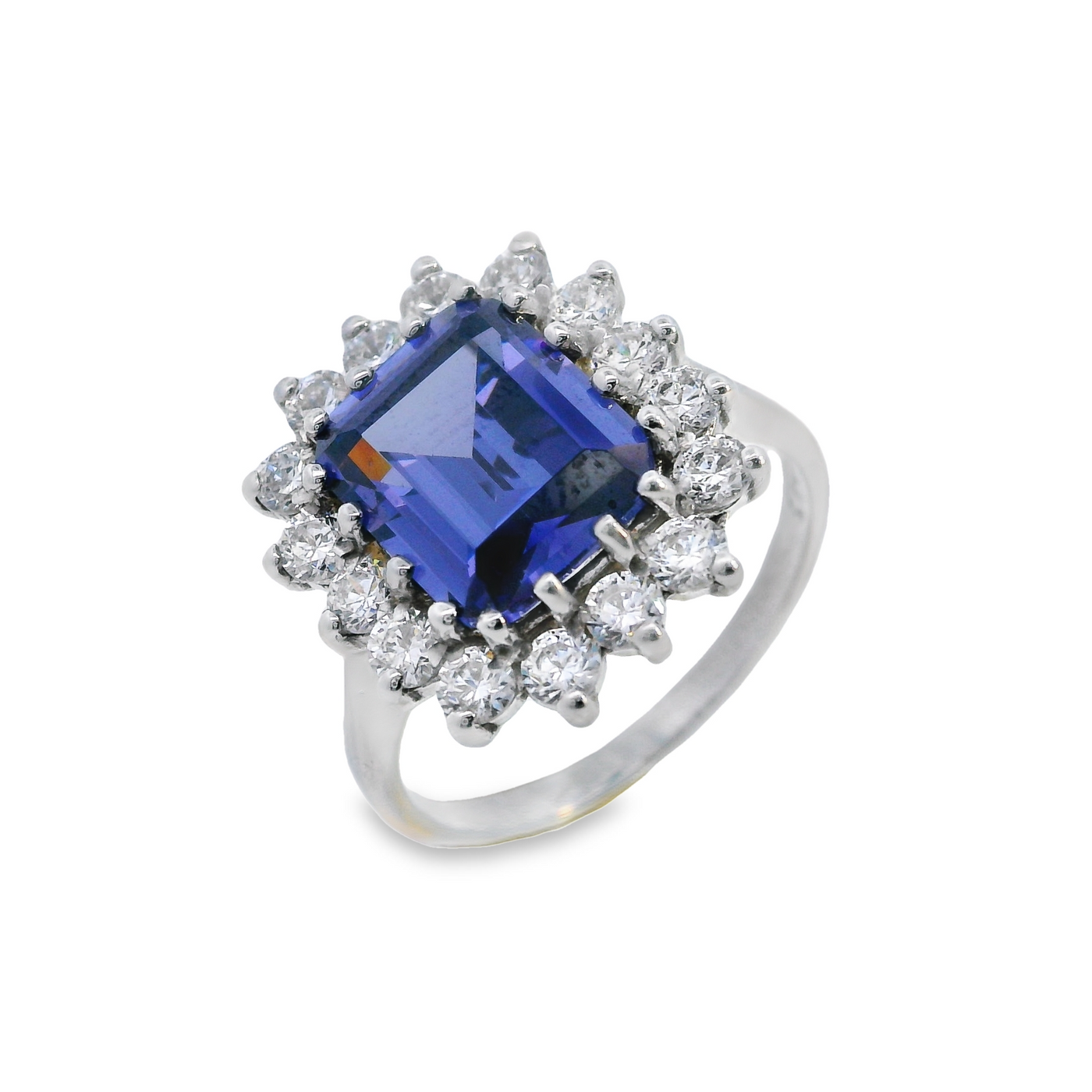 Octagonal Gemstone and CZ Cluster