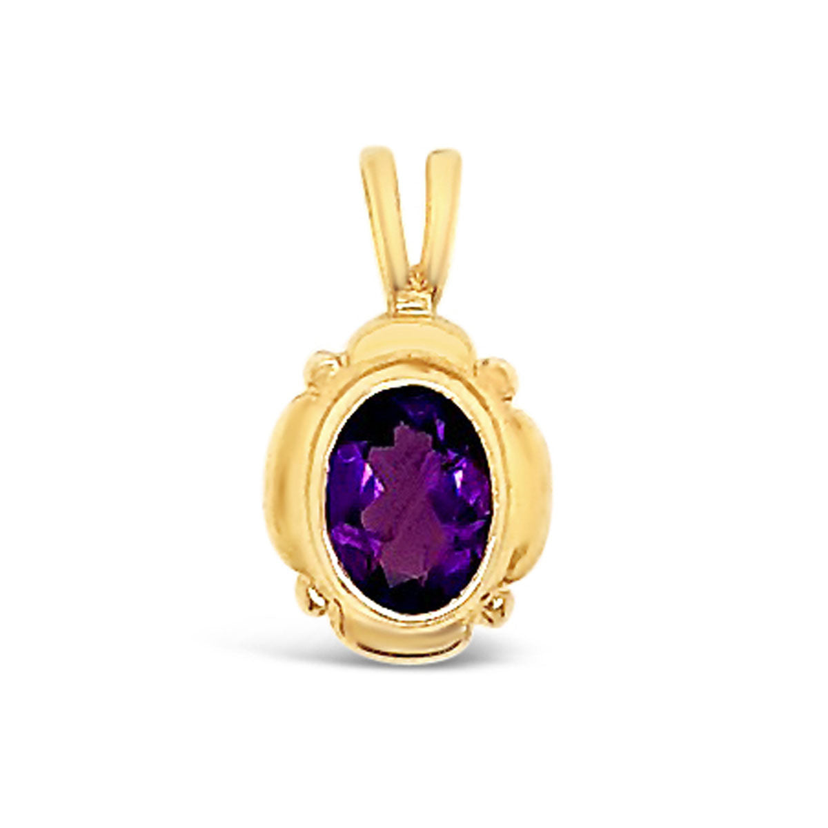 Oval Solitaire Pendant